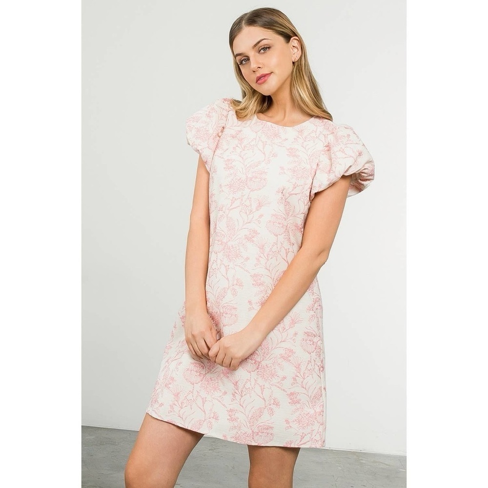 THML  Pink Floral Dress Short Small